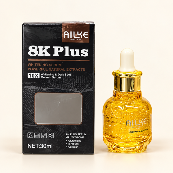 AILKE 8K Plus 10x Whitening Glutathione Luxury Serum -AILKE 8K Plus Whitening Serum 30ml