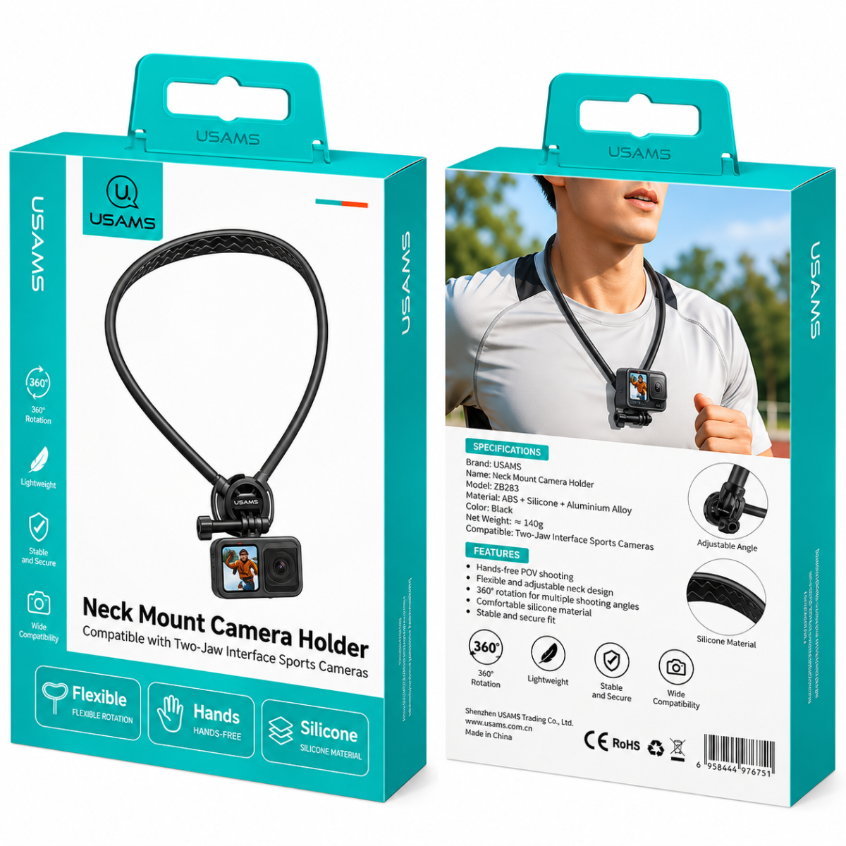 USAMS JoyGo JOY02 Magsafe Neck Mount Camera Holder - Image 3