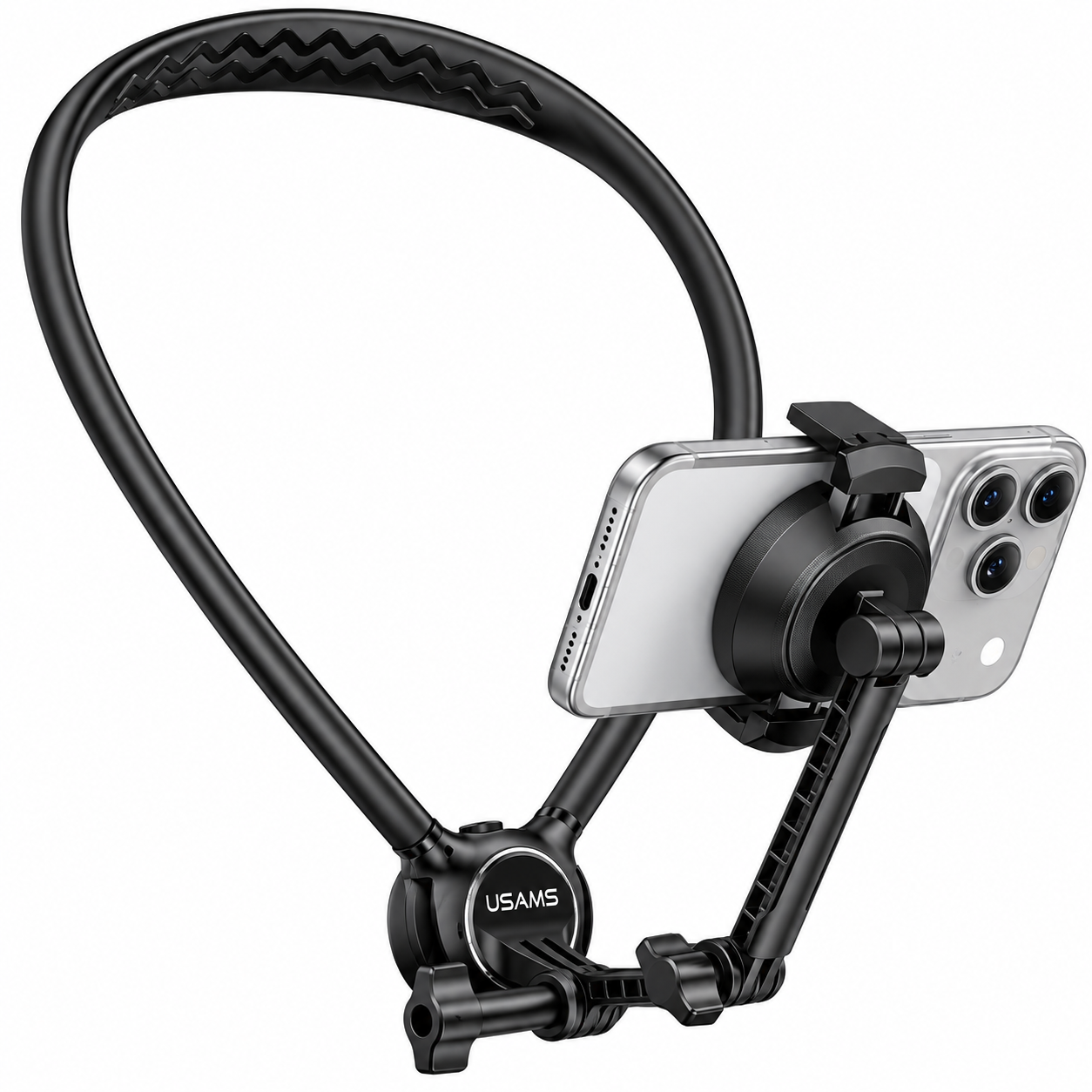USAMS Neck Mount Camera Holder for Hands-Free POV Video Shooting USAMS Neck Mount Camera Holder for Hands-Free POV Video Shooting