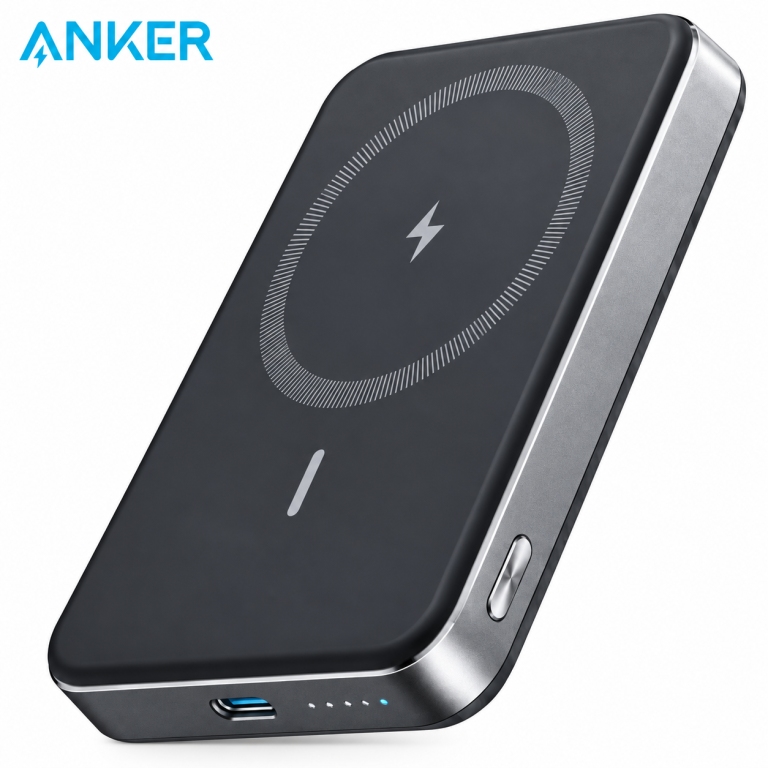 Anker MagGo Power Bank 10K Ultra-Slim Magnetic Wireless Charger with 10,000mAh Capacity