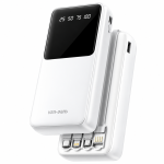Alt Text: VEN-DENS VD-PB046 20000mAh 22.5W Fast Charging Power Bank with Built-in Type-C and Lightning Cables & Digital Display Is this conversation helpful so far?