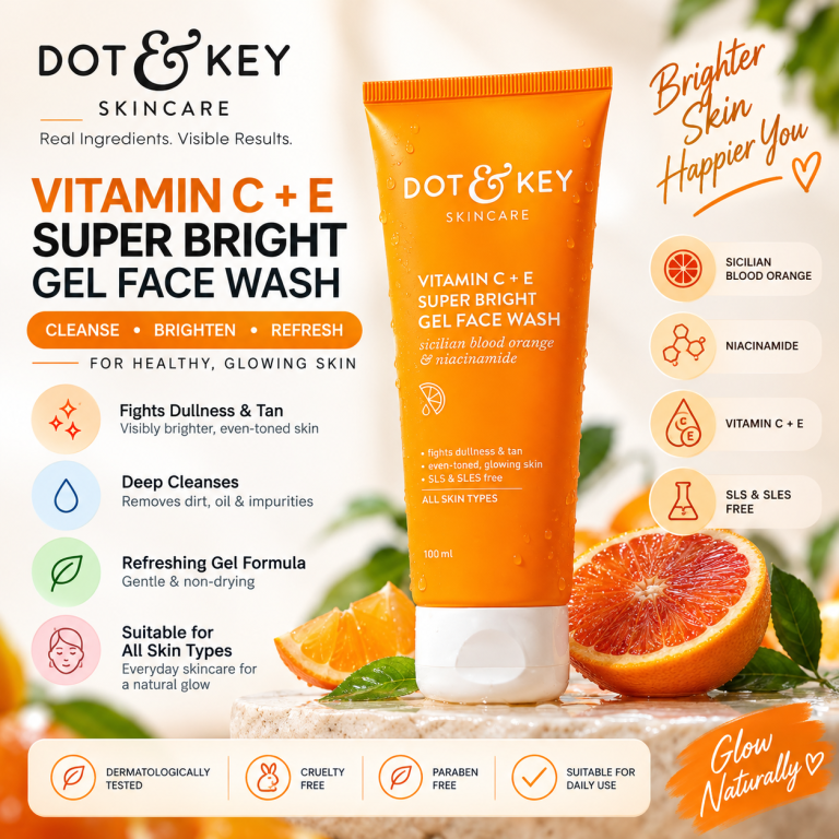 Dot & Key Vitamin C + E Super Bright Gel Face Wash 100ml