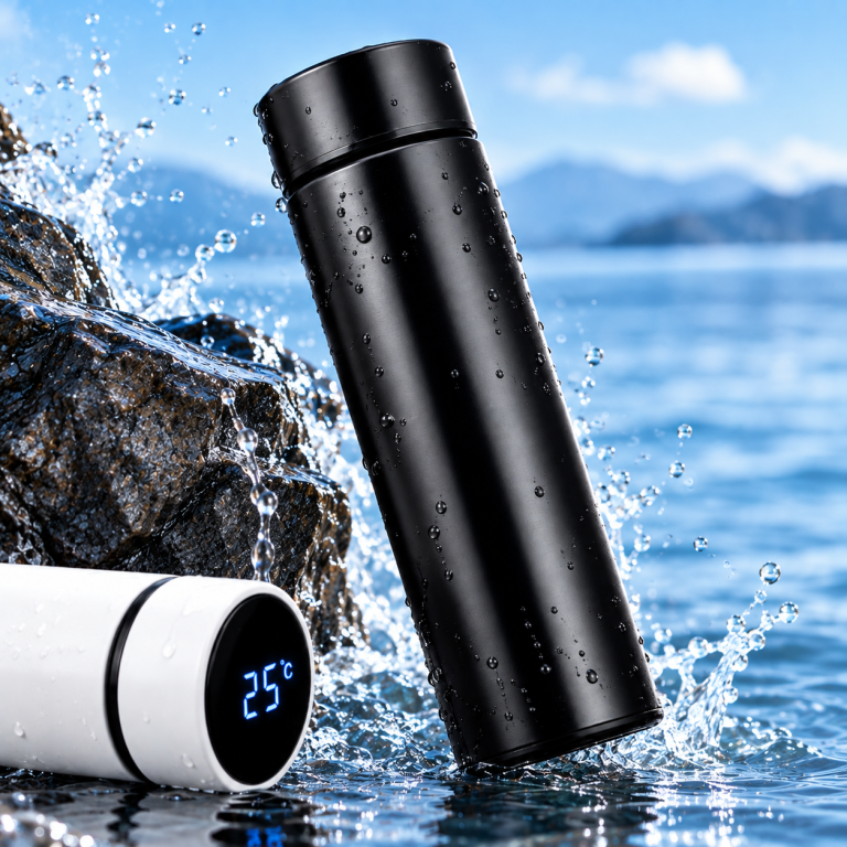 Smart Vacuum Flask with LED Temperature Display