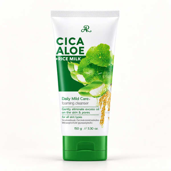 Cica Aloe + Rice Milk Daily Mild Care Foaming Cleanser 150g