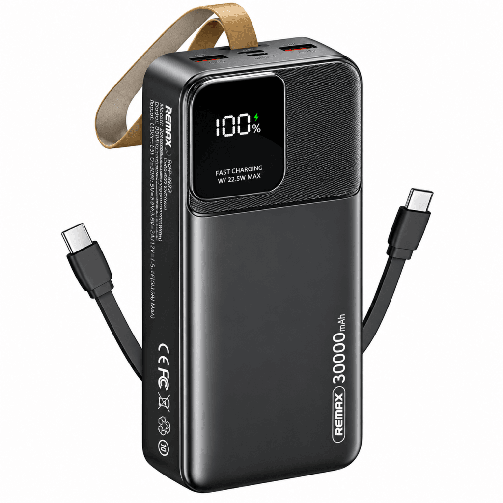 REMAX RPP-659 Rellaen Series 30000mAh Fast Charging Power Bank with Digital Display