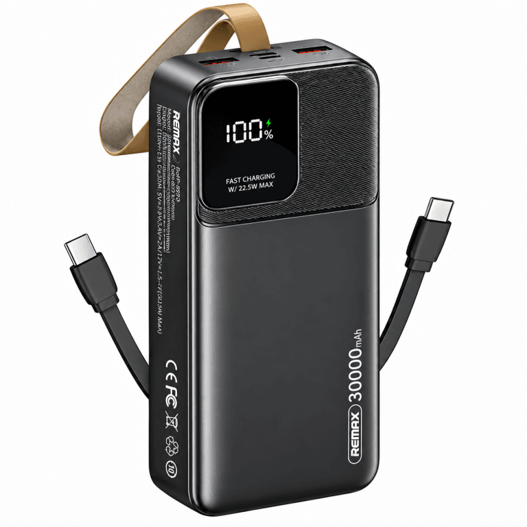 REMAX RPP-659 Rellaen Series 30000mAh Fast Charging Power Bank with Digital Display