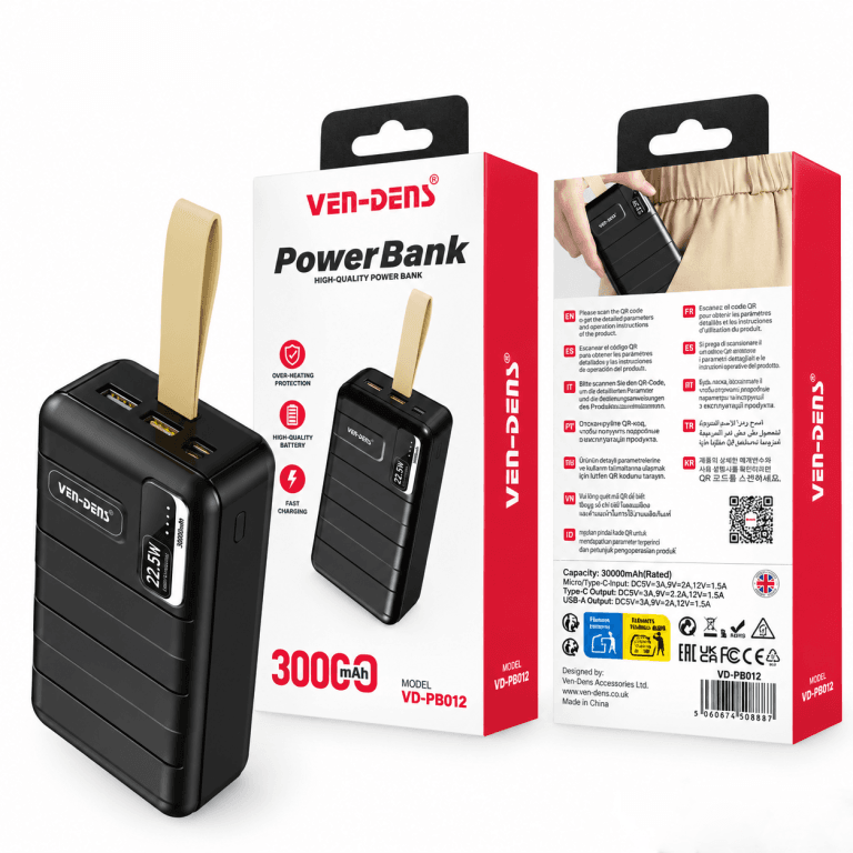30000mAH POWER BANK with cable 22.5W fast charge（VD-PB012）